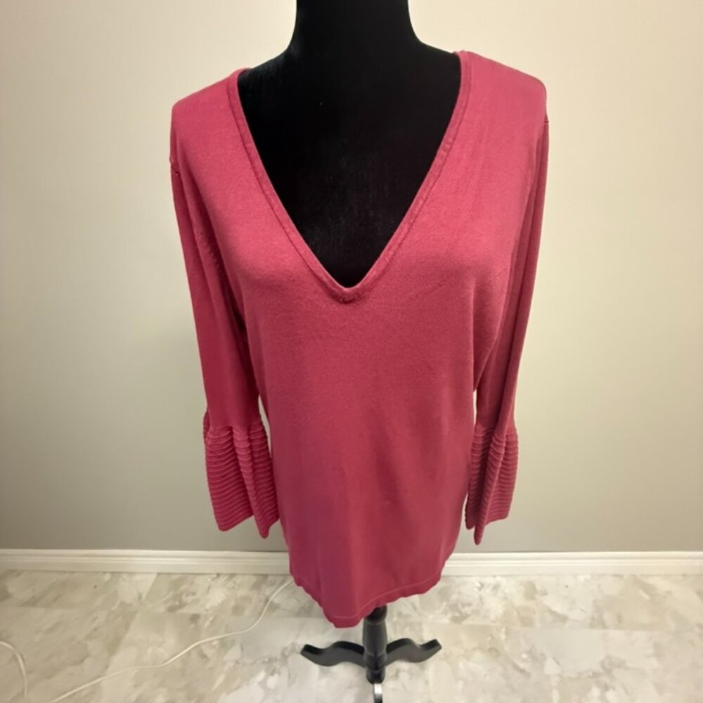 Rose Bell Cuff Sweater